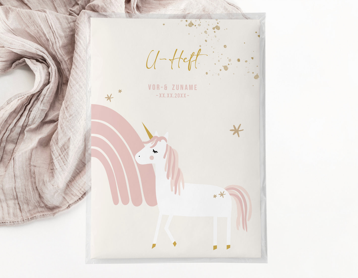 U-Heft & Impfpasshülle - Einhorn