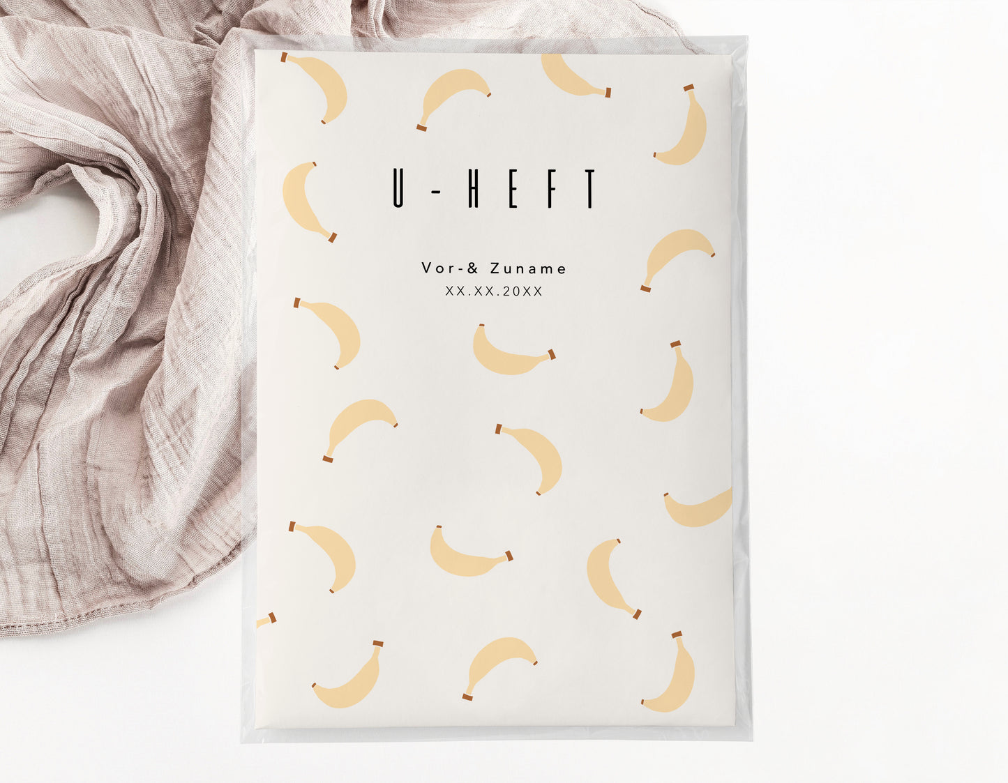U-Heft & Impfpasshülle - Bananen
