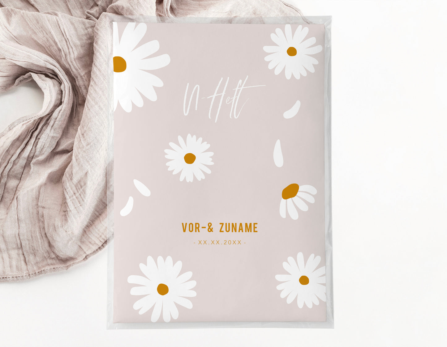 U-Heft & Impfpasshülle - Gänseblümchen