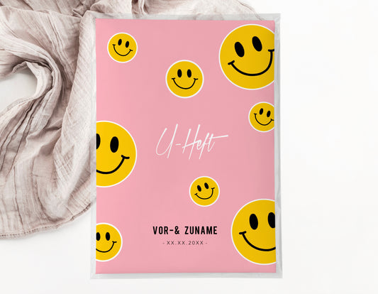 U-Heft & Impfpasshülle - Smileys pink