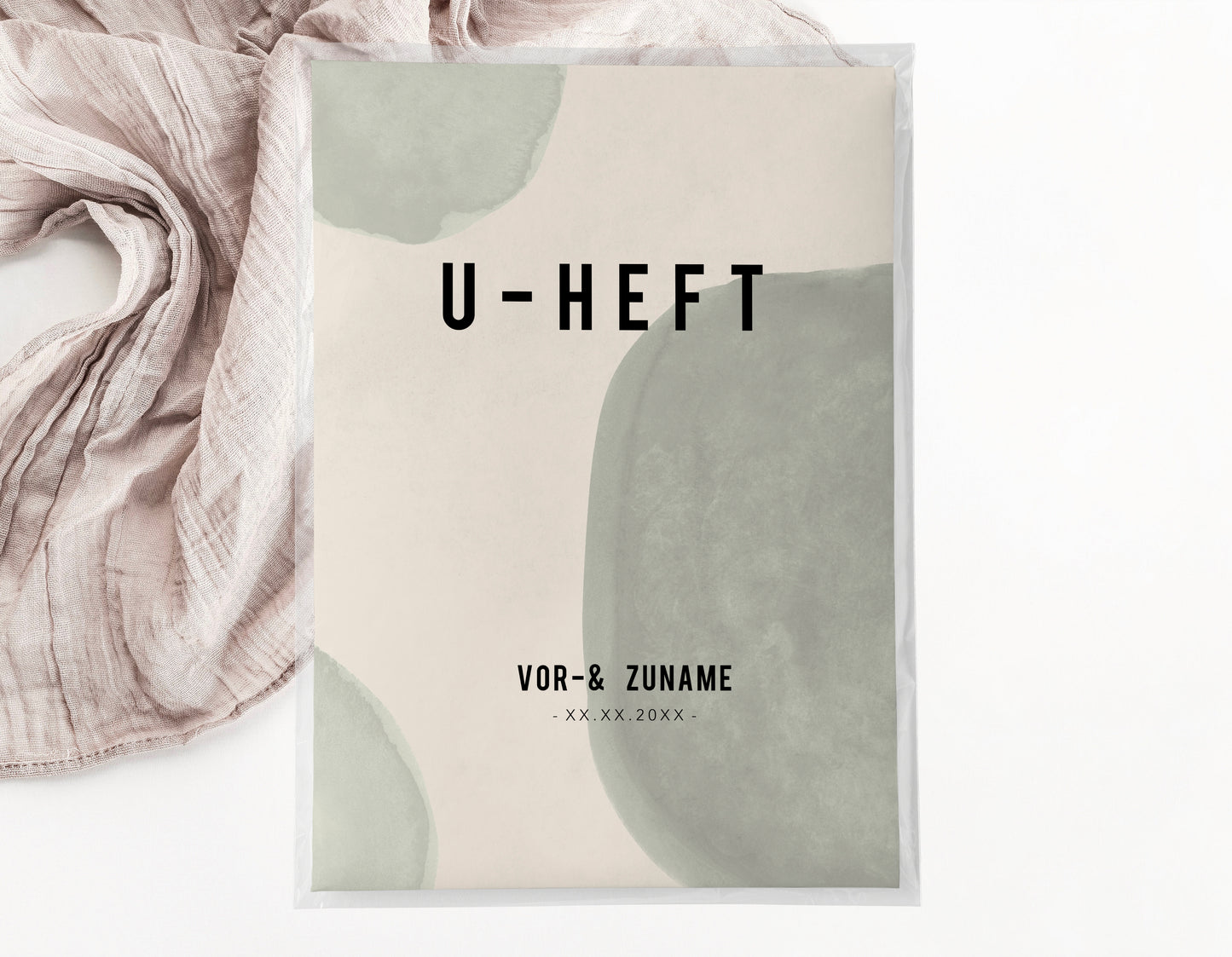 U-Heft & Impfpasshülle - Abstrakt grün