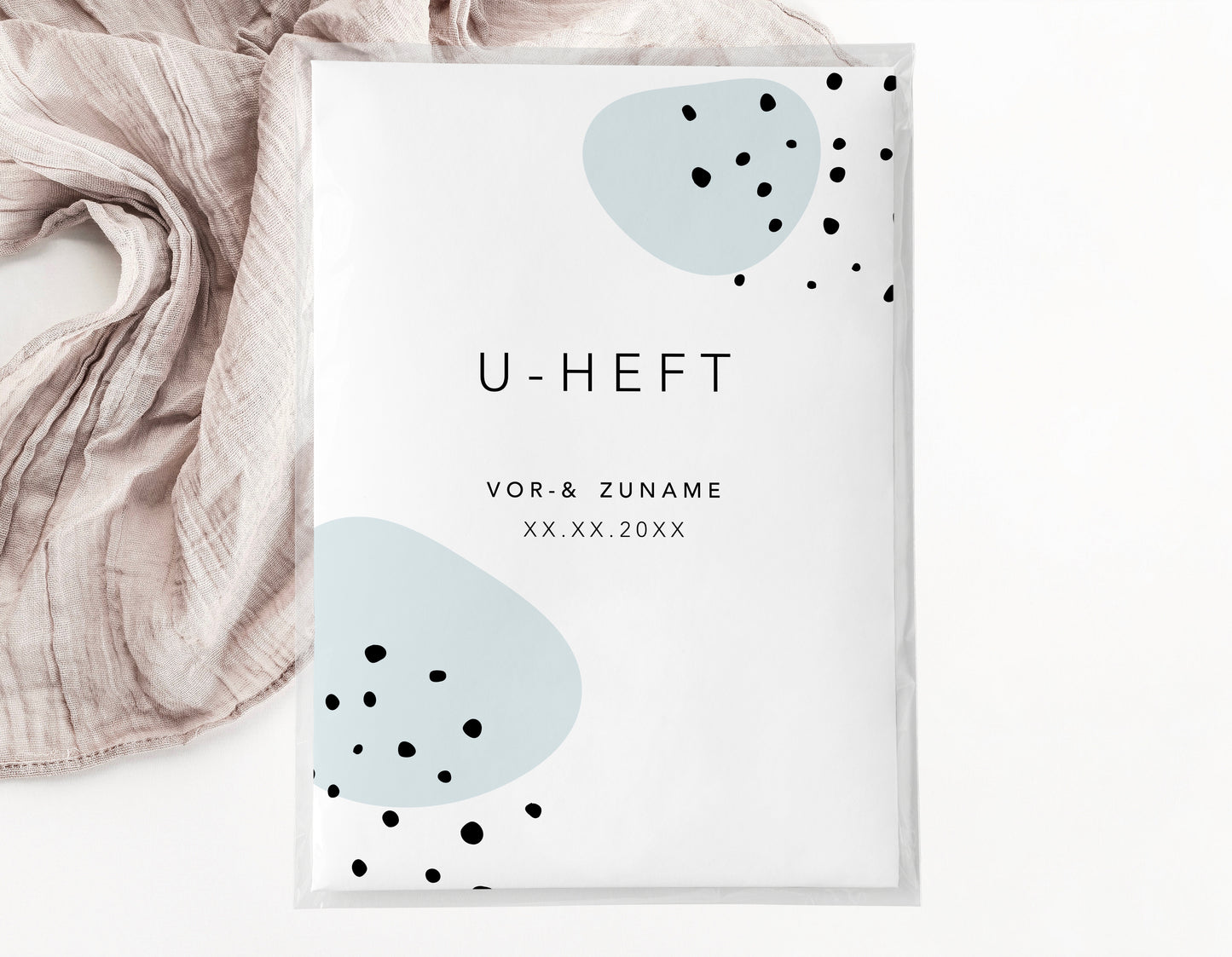 U-Heft & Impfpasshülle - Minimalistisch blau
