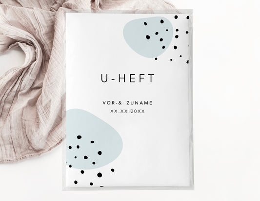 U-Heft & Impfpasshülle - Minimalistisch blau