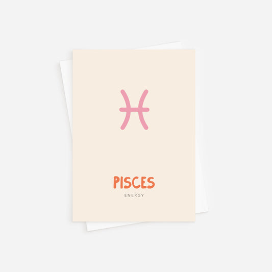 Postkarte - Sternzeichen Fische