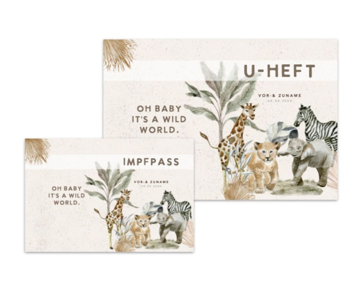 U-Heft & Impfpasshülle - Safari