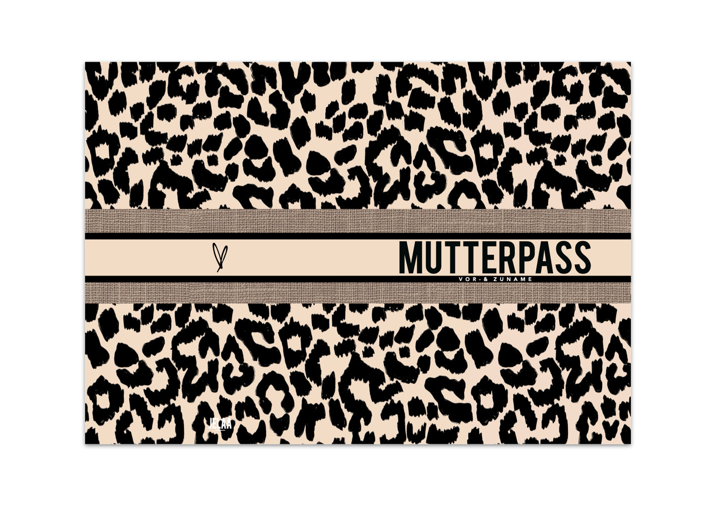 MUTTERPASSHÜLLE - Luxury Leo personalisiert