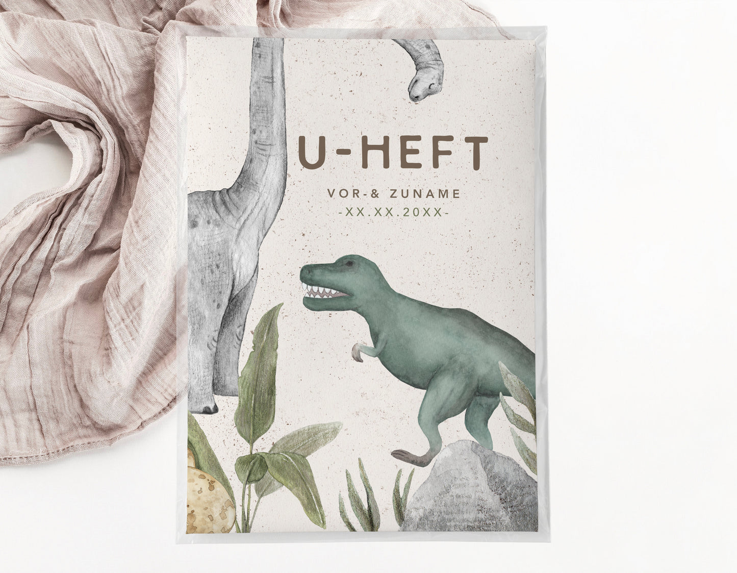 U-Heft & Impfpasshülle - Dinosaurier