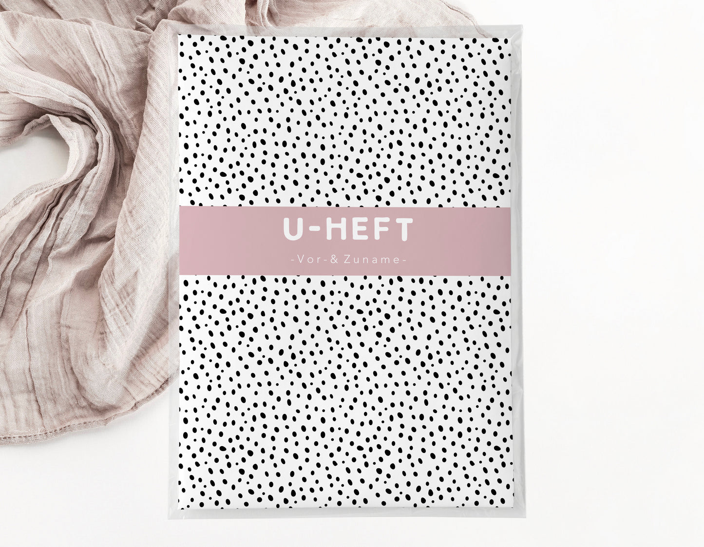 U-Heft & Impfpasshülle - Punkte rosa