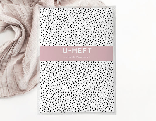 U-Heft & Impfpasshülle - Punkte rosa